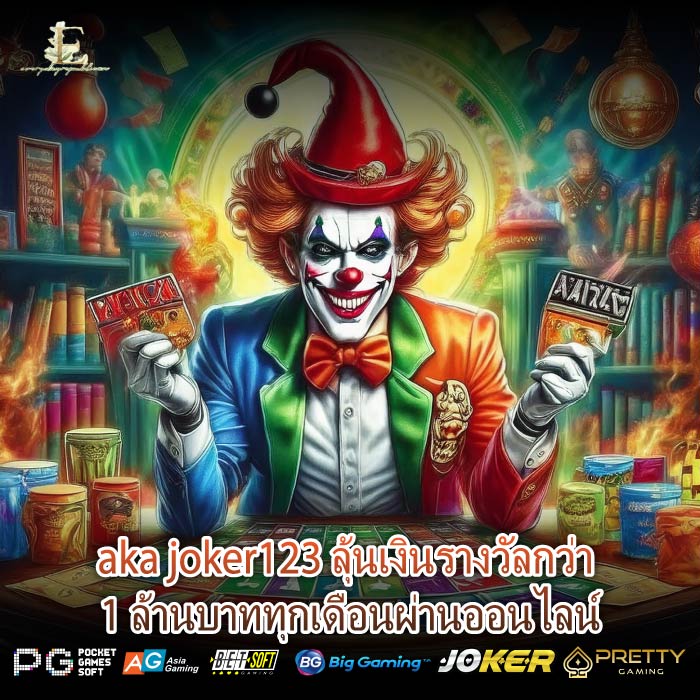 aka joker123 ลุ้นเงินรางวัลกว่า 1 ล้านบาททุกเดือนผ่านออนไลน์